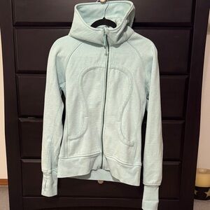 Lululemon Scuba Hoodie Mint Green Size 8 EUC